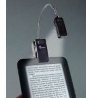 Připínací lampička na knihu Bookchair E-Booklight Černá
