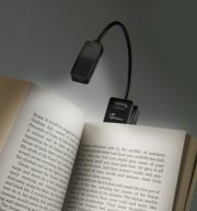 Připínací lampička na knihu Bookchair E-Booklight Černá