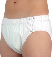 Inkontinenční kalhotky bez vložky unisex na patentky PVC Suprima 1312