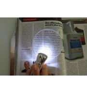 Čtecí lupa ruční bezrámečková s LED osvětlením