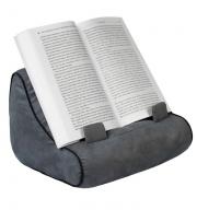 Plyšová podložka na knihu, čtečku a tablet BookCouch Grey