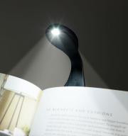 Připínací lampička na knihu Flexilight Black