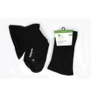 Zdravotní ponožky s extra širokým lemem černé (2 páry)